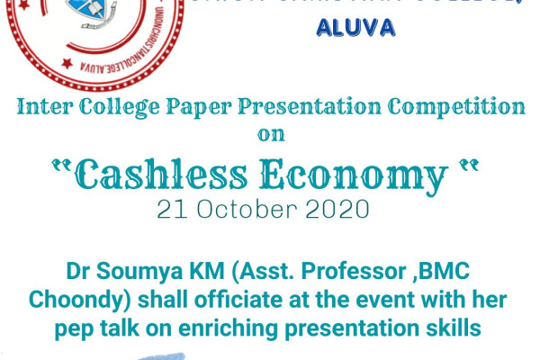 Inter College Paper Presentation Competition on “Cashless Economy “