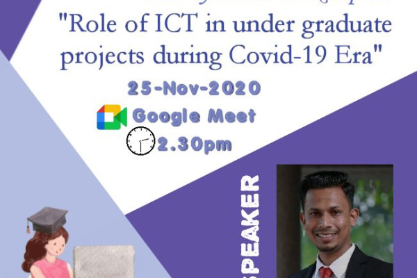 One day Online Workshop on “Role of ICT in undergraduate projects during covid-19 Era” by Mr. Bhadusha Muhammed