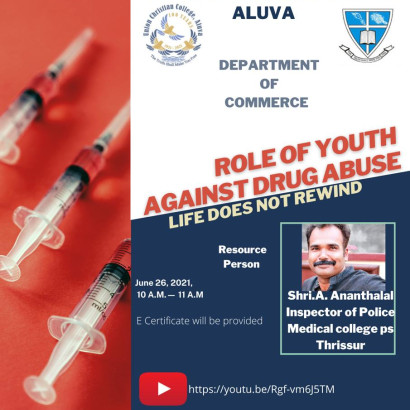 Webinar on “Youth against drug abuse”