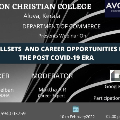 Webinar on Skillsets and career opportunities in the post covid-19 era