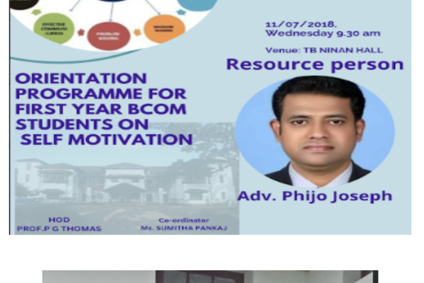 Orientation programme on Self Motivation