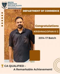 Congratulations to Krishnagopan K.G.