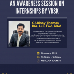 An awareness session on internships by VBSK