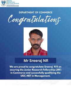 Congratulations to Mr. Sreeraj N.R.