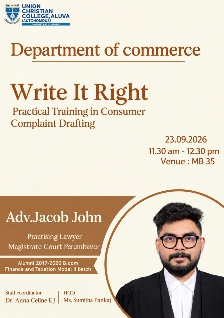 Write it Right: Practical training in Consumer Complaint drafting