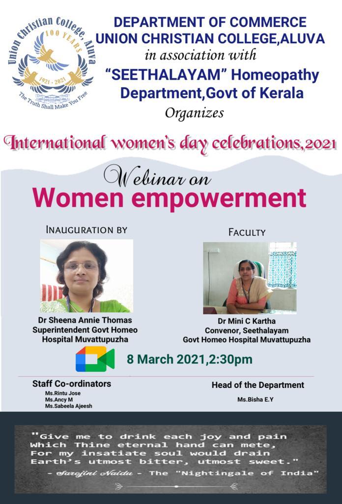 International women’s day celebrations 2021