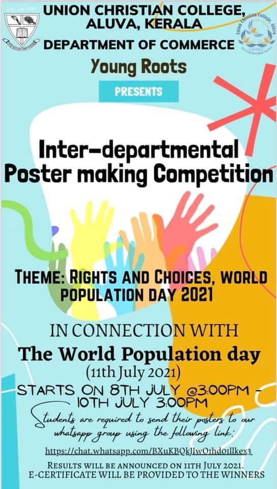 Inter departmental poster making competition
